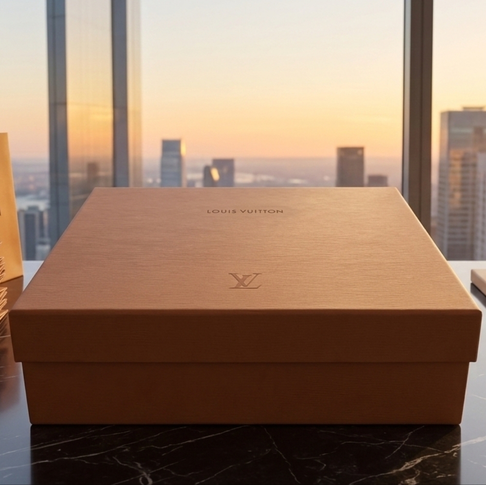 AUTHENTIC LOUIS VUITTON VINTAGE EPI EMPTY GIFT BOX STORAGE FASHION DISPLAY